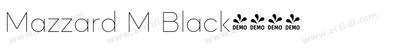 Mazzard M Black字体转换